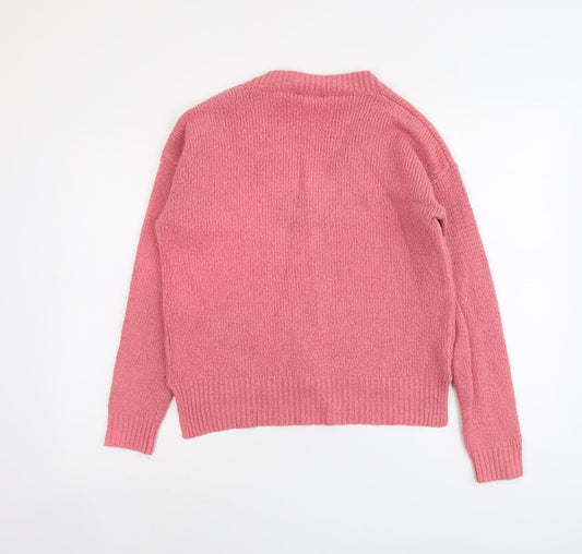 Womens UK Size 10 NEXT Pink Pullover Jumper