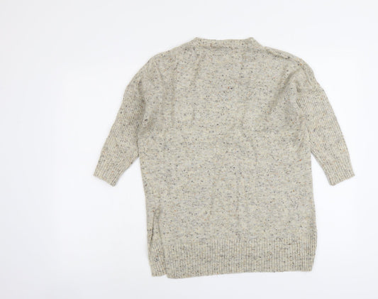 Womens UK Size 10 Warehouse Beige Pullover Jumper