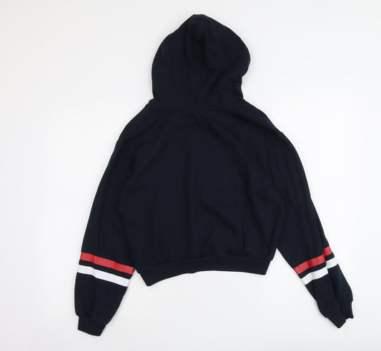 H&M Womens Blue Cotton Pullover Hoodie Size XS Pullover