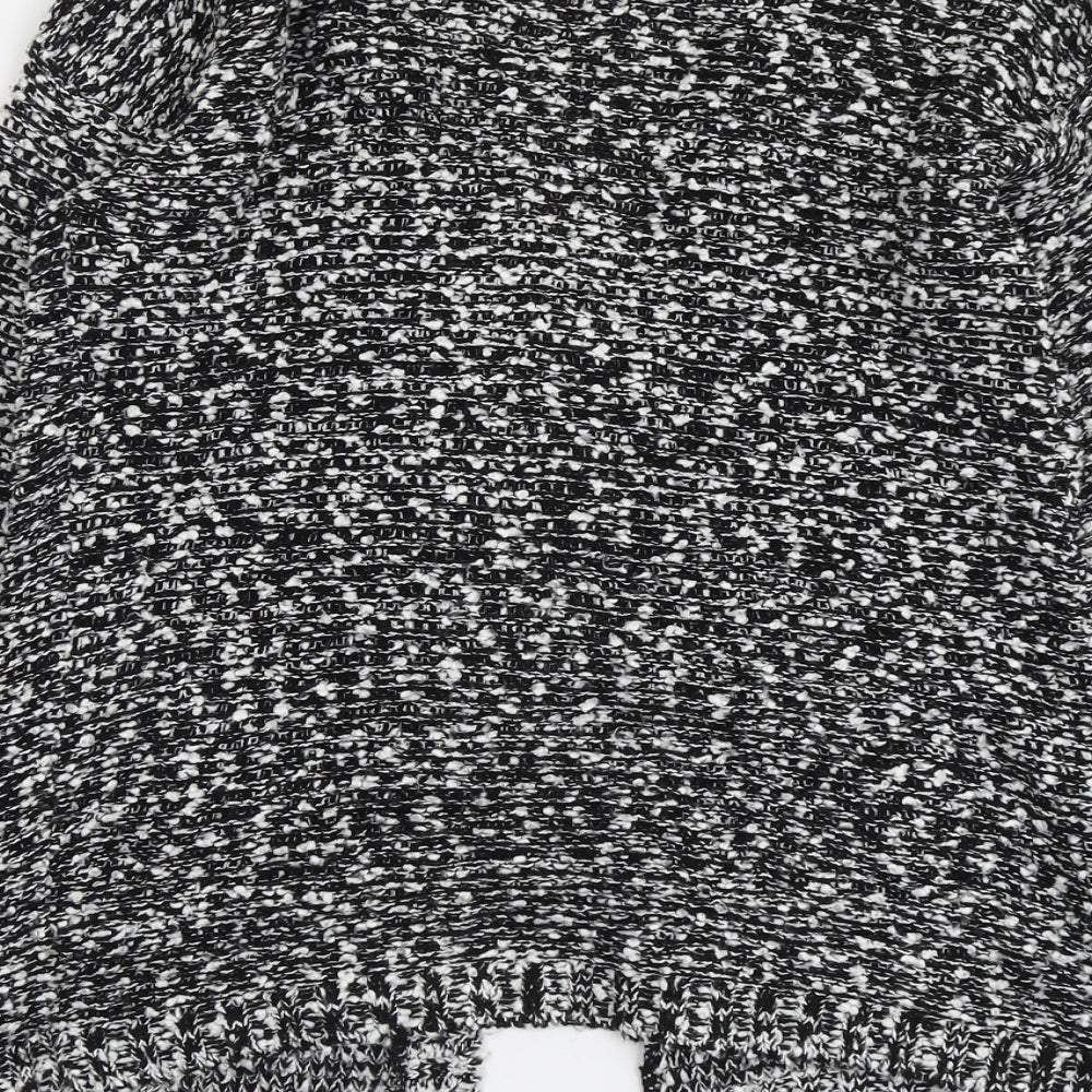 Boohoo Womens Black V-Neck Acrylic Cardigan Jumper Size S