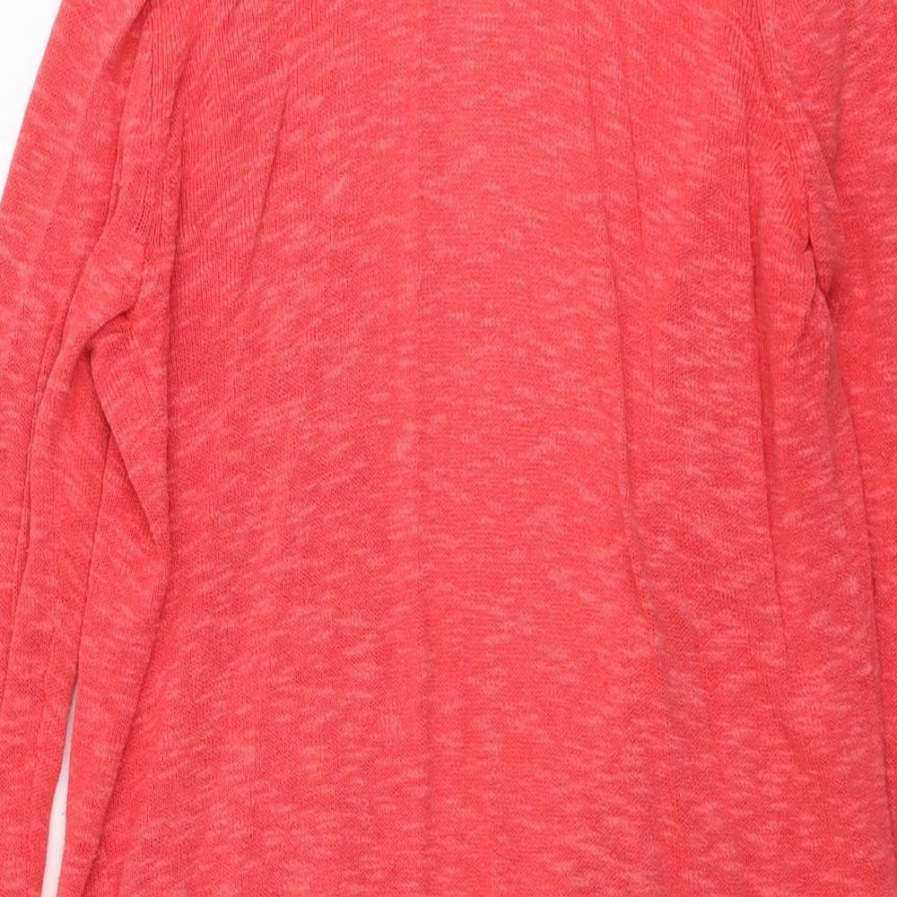 Gap Womens Pink V-Neck Cotton Cardigan Jumper Size M
