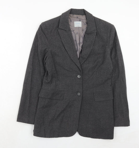 Womens UK Size 12 Oasis Regular Grey Suit Jacket