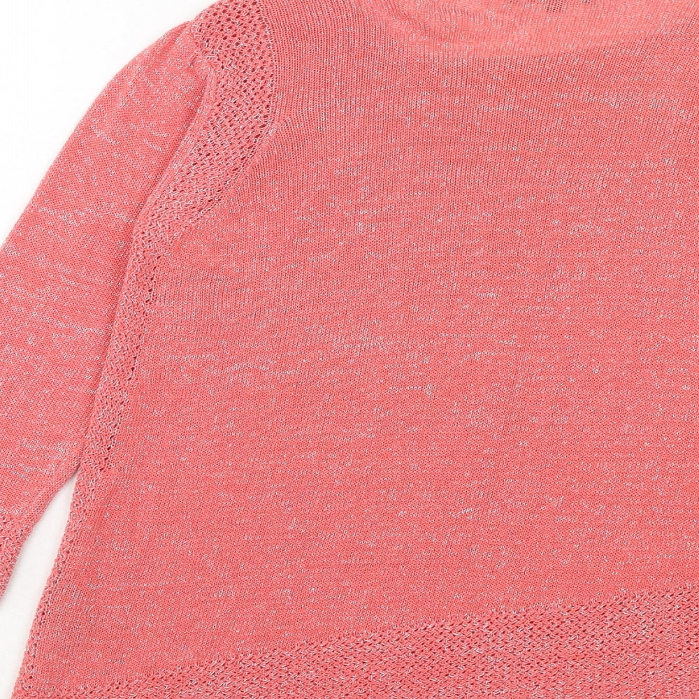 Womens UK Size 12 Marks and Spencer Pink Pullover Jumper