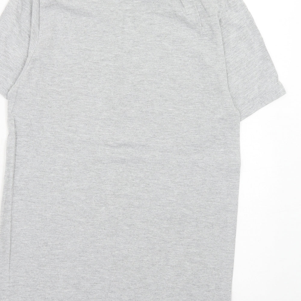 Womens UK Size S Gildan Grey Basic T-Shirt