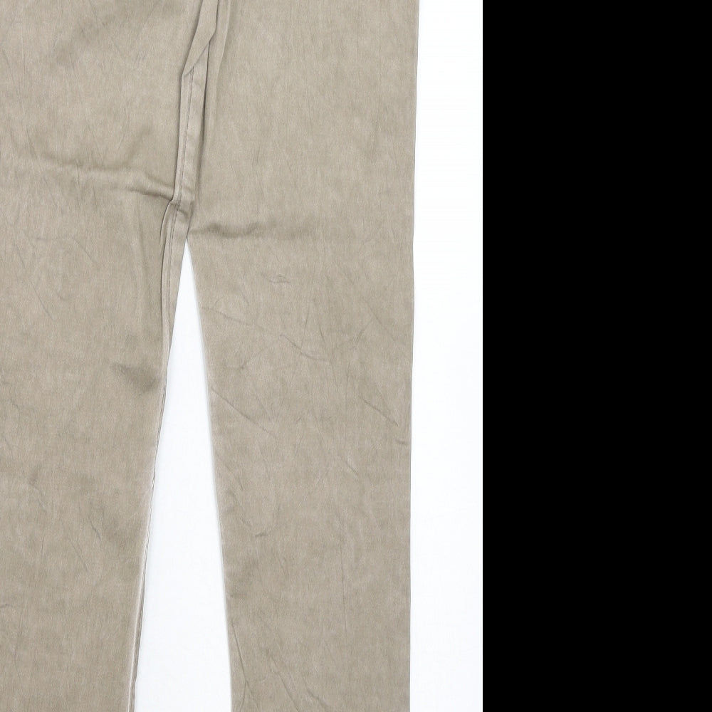 Womens UK Size 8 Janina Regular Fit Beige Trousers