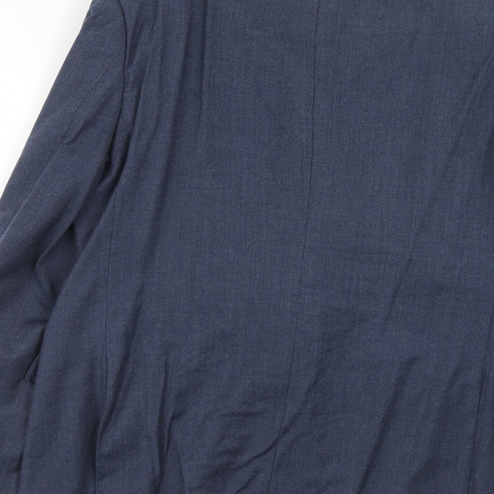 Mens UK Size 42 Marks and Spencer Regular Blue Suit Jacket