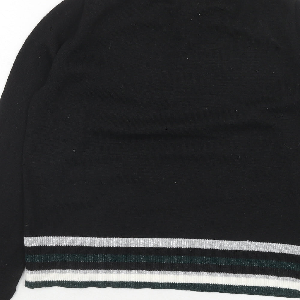 Womens UK Size S Pimkie Black Pullover Jumper