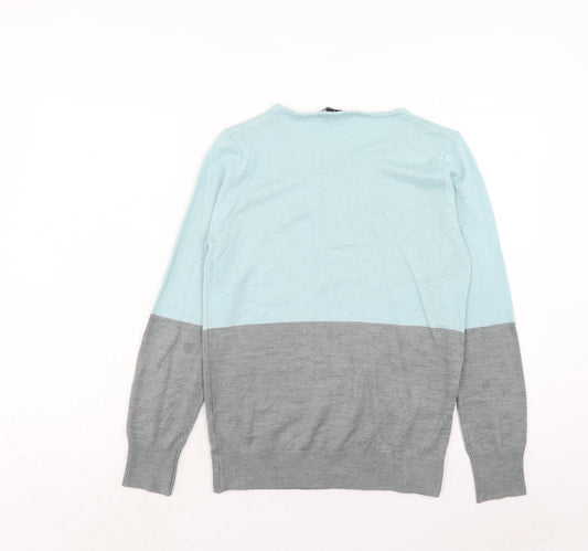 Womens UK Size S FOREVER 21 Blue Pullover Jumper