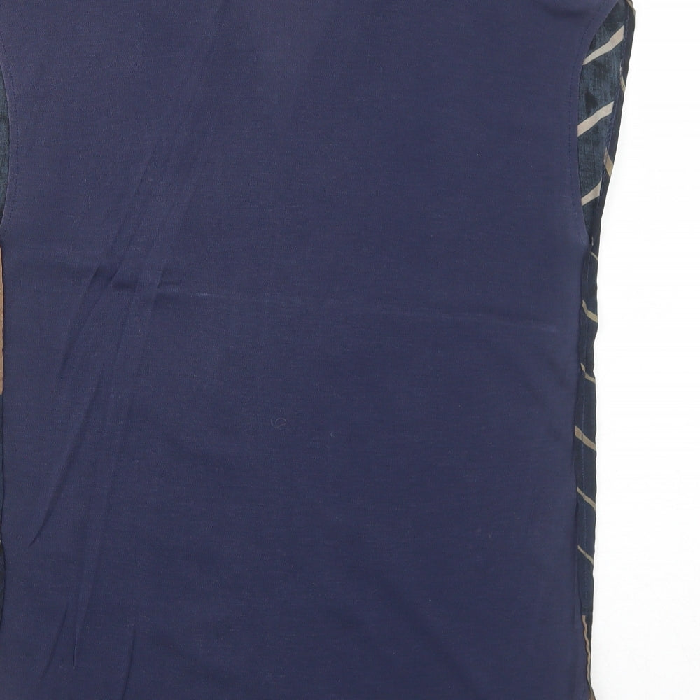 Womens UK Size 10 NEXT Blue Basic Blouse