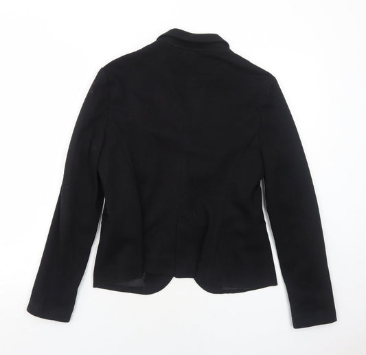 New Look Womens Black Polyester Jacket Blazer Size 12