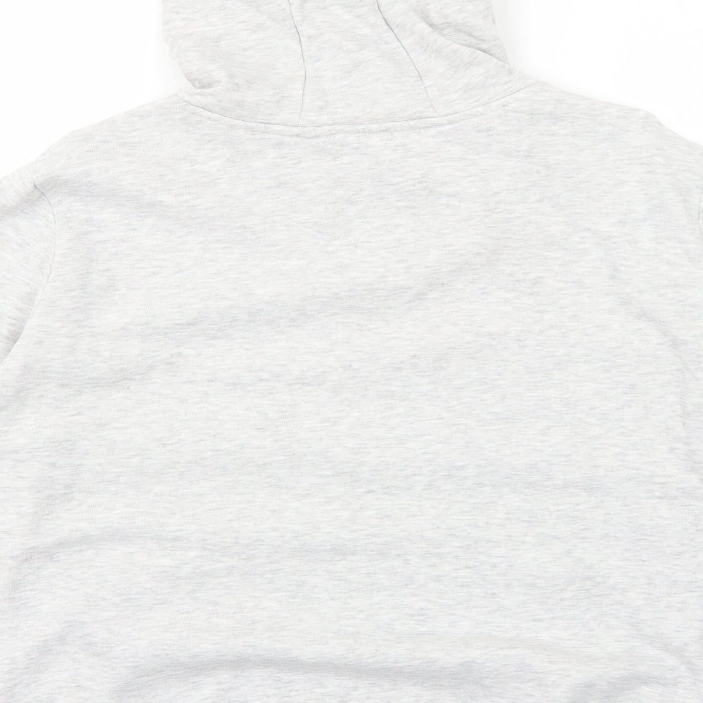 Brave Soul Womens Grey Cotton Pullover Hoodie Size L Pullover