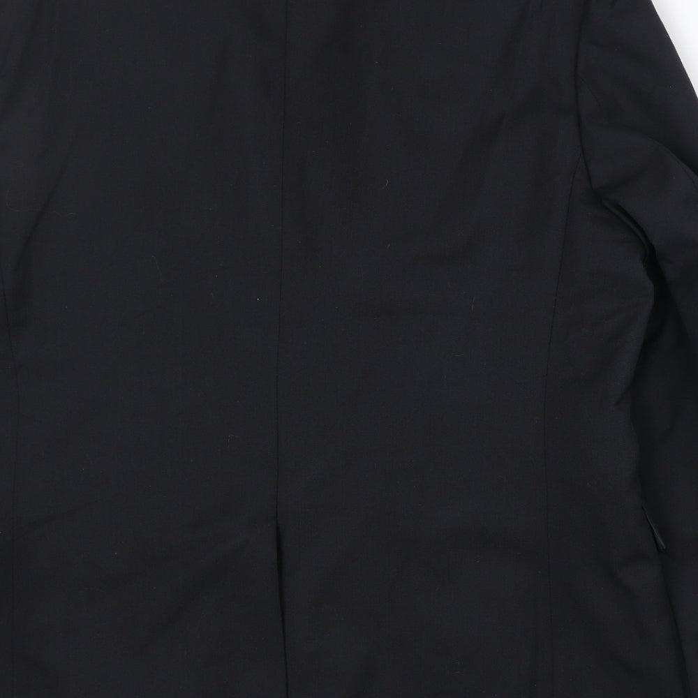 Mens UK Size 44 Burton Regular Black Suit Jacket
