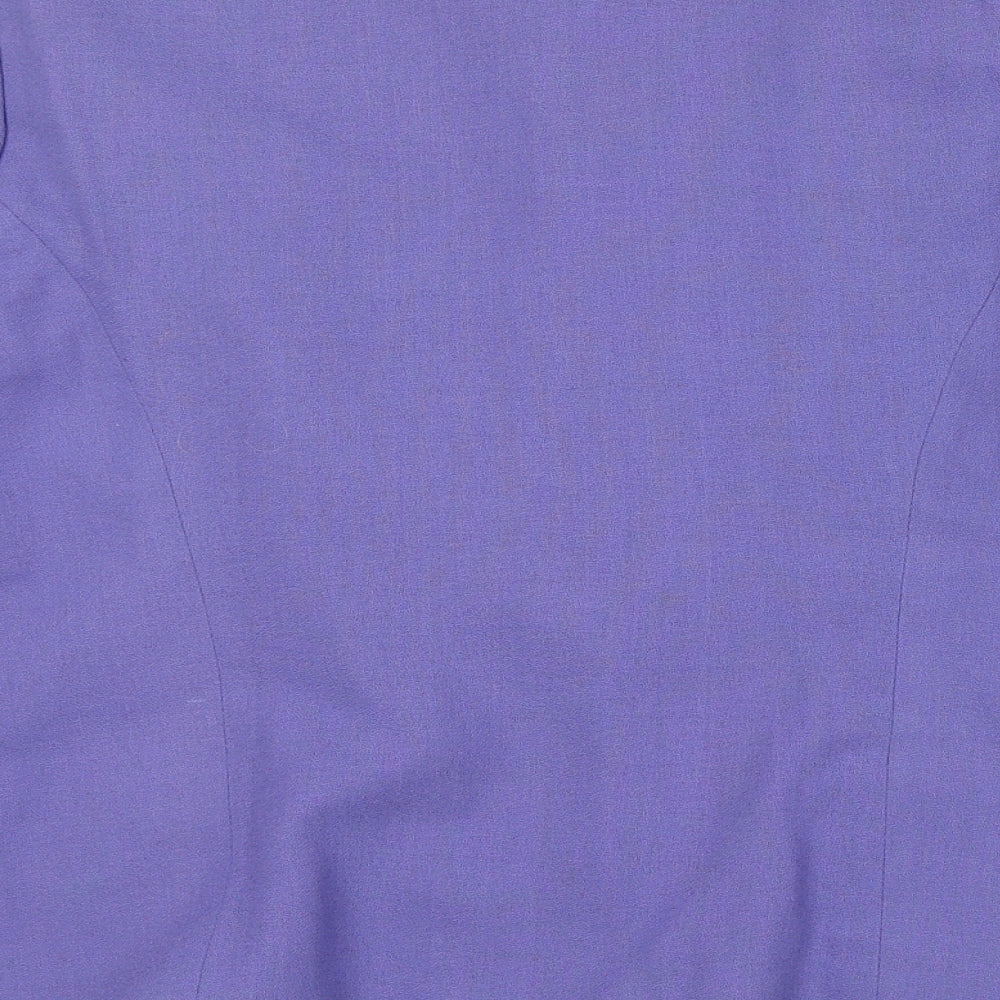 Womens UK Size 10 Features Regular Purple Blazer
