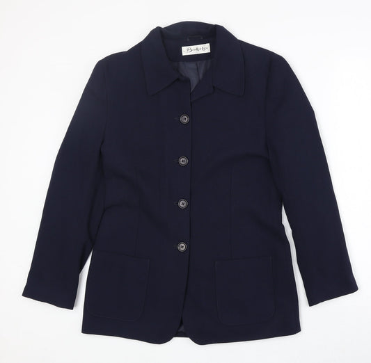 Womens UK Size 12 Berkertex Regular Blue Blazer