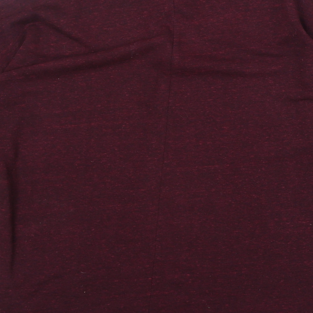 H&M Womens Red Cotton Pullover Sweatshirt Size S Pullover