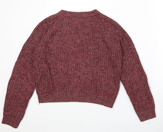 Womens UK Size XS H&M Red Pullover Jumper