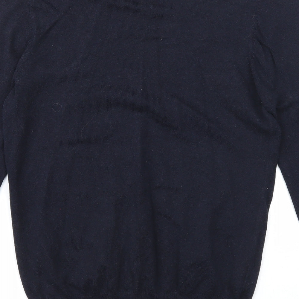 Womens UK Size M Mango Blue Pullover Jumper