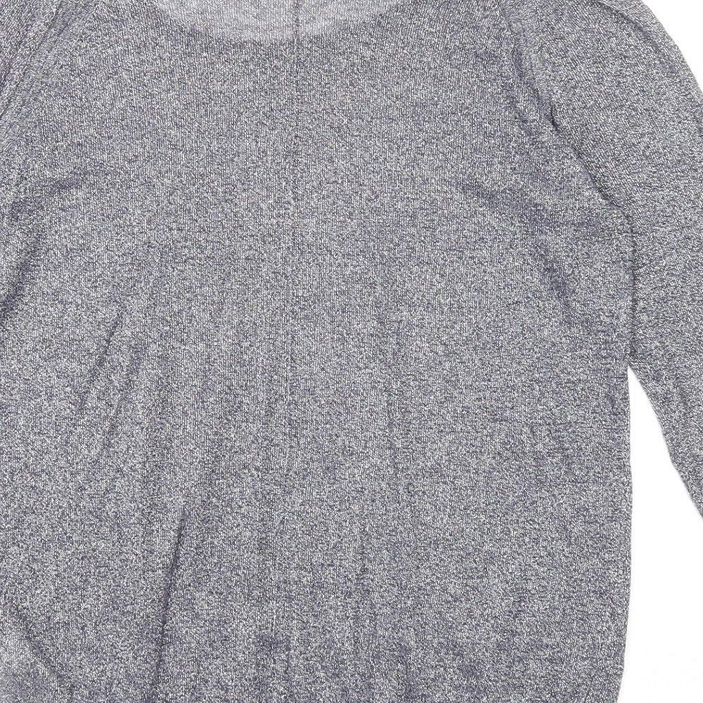 Gap Womens Blue Boat Neck Cotton Pullover Jumper Size M