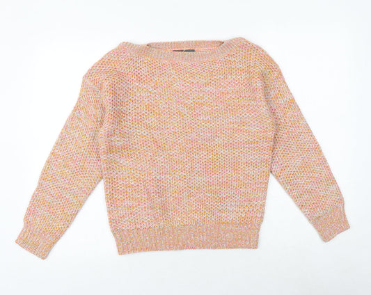 Womens UK Size 8 Studio Multicoloured Pullover Jumper