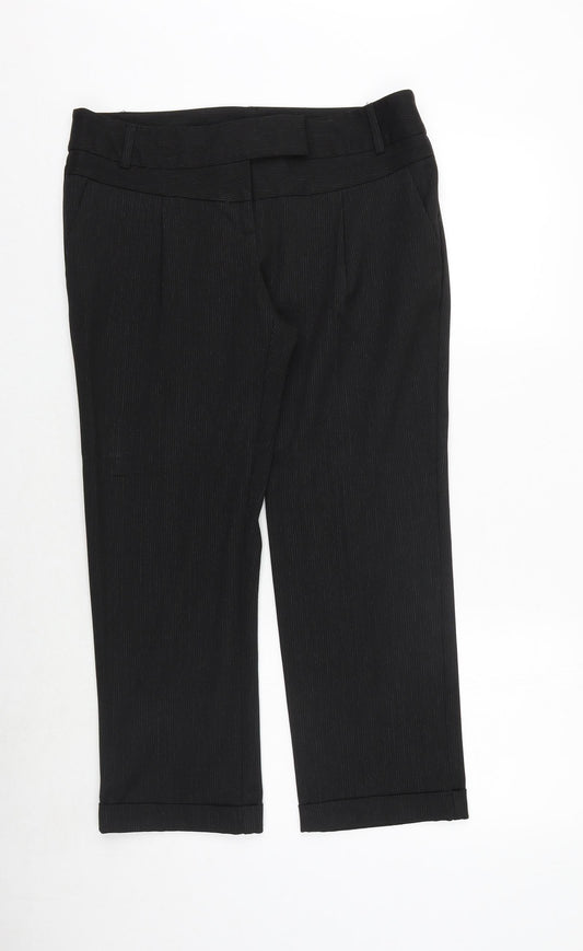 Womens UK Size 12 Marks and Spencer Regular Fit Black Trousers