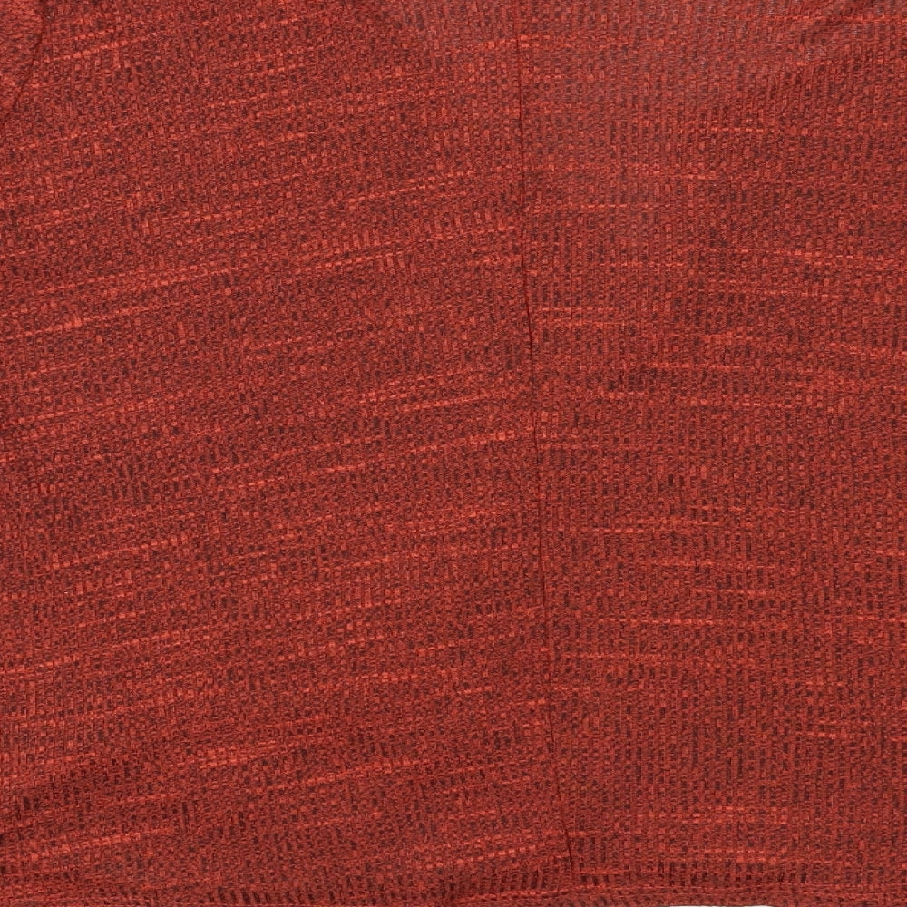 Womens UK Size 10 River Island Orange Basic Blouse