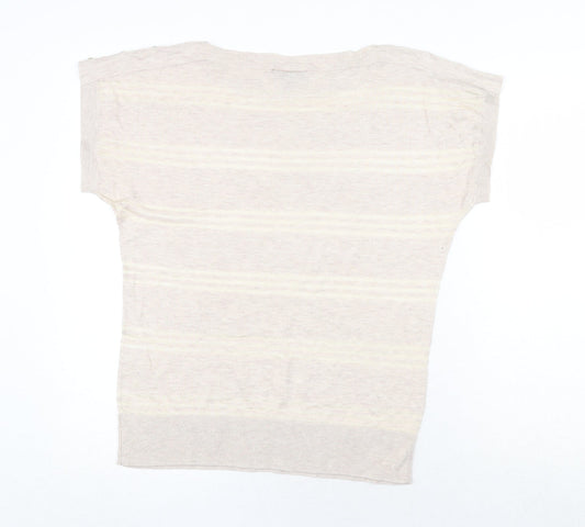 Womens UK Size 14 Warehouse Beige Pullover Jumper