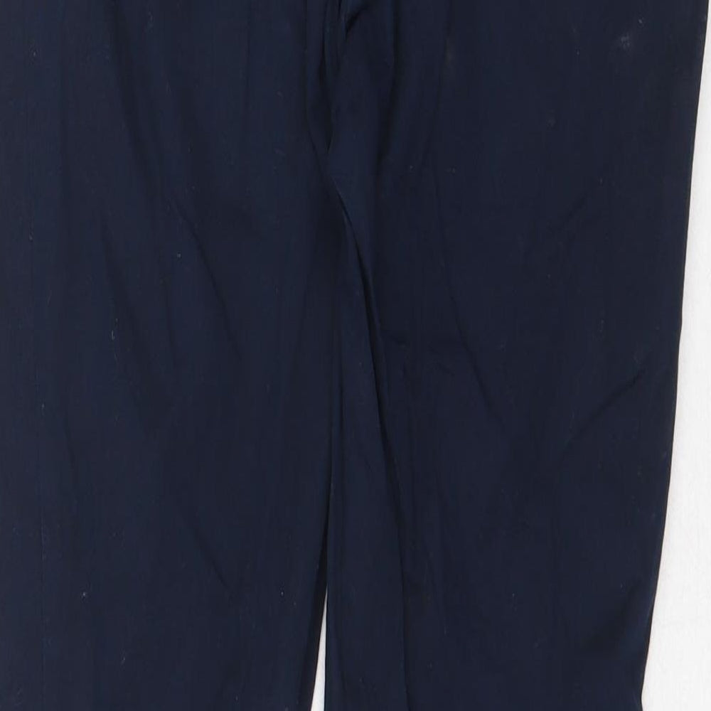 Womens UK Size 6 Zara Regular Fit Blue Trousers