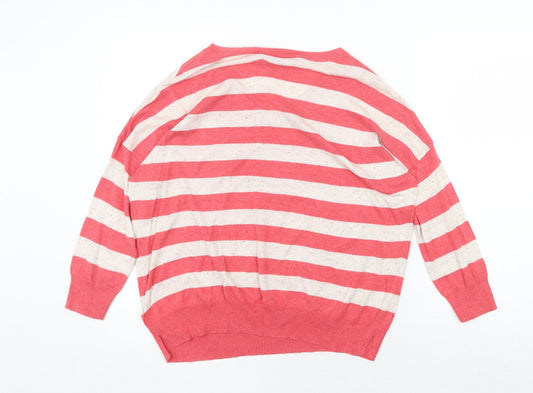 Womens UK Size M New Look Red Pullover Jumper