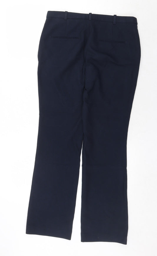Womens UK Size 10 NEXT Regular Fit Dress Pants Blue Trousers