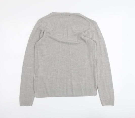 Womens UK Size 10 Marks and Spencer Grey Pullover Jumper