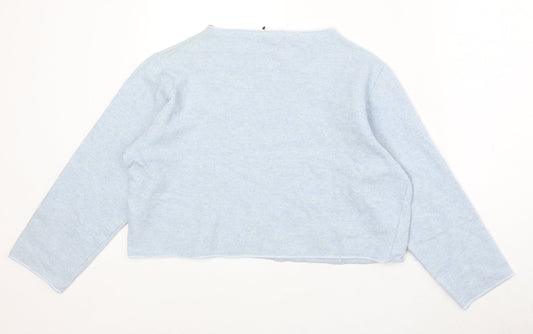 Womens UK Size 14 Marks and Spencer Blue Pullover Jumper