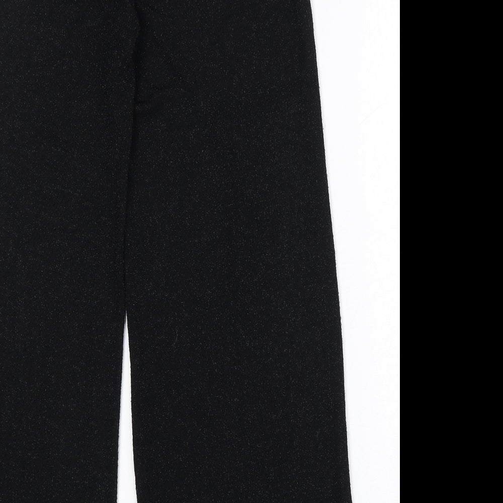 Womens UK Size M VILA Regular Fit Black Trousers