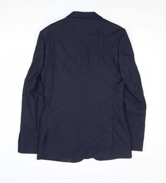 Mens UK Size 36 Marks and Spencer Regular Blue Suit Jacket