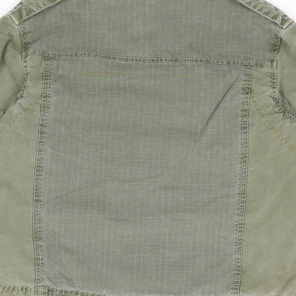 Marks & Spencer Boys Green Basic Jacket Jacket Size 5 Years Button