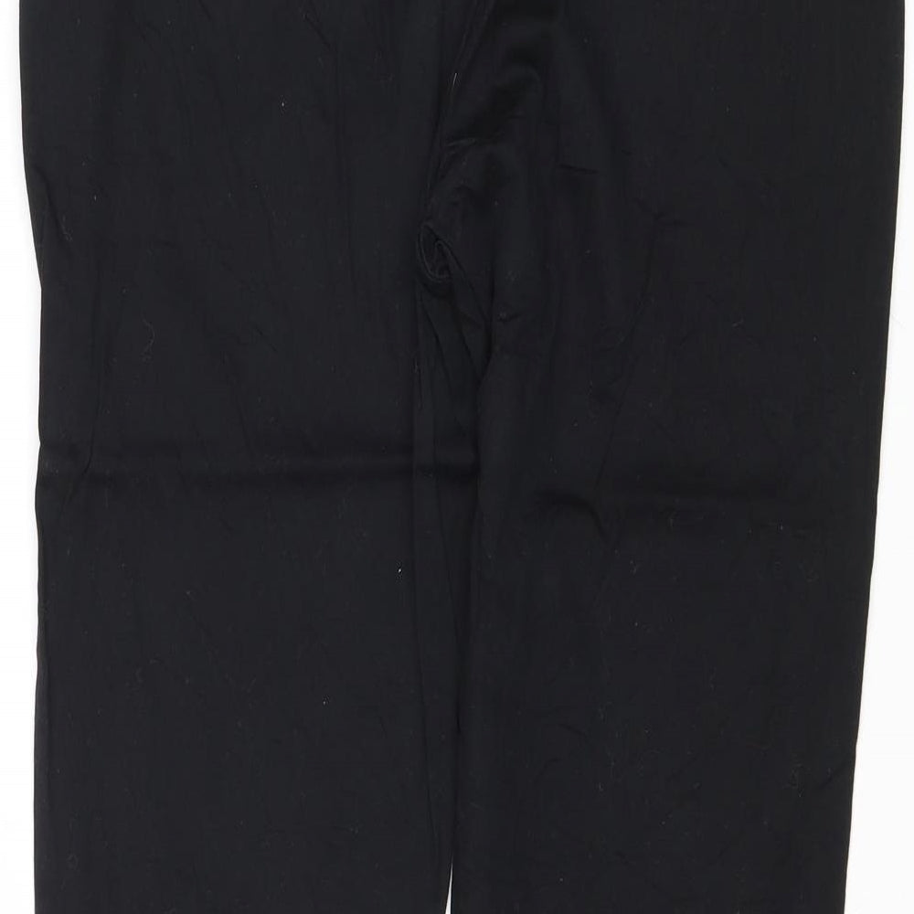 ORSAY Womens Black Polyester Chino Trousers Size 8 Regular Zip
