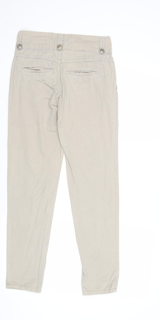 Womens UK Size 28 in TALLY WEiJL Regular Fit Beige Trousers