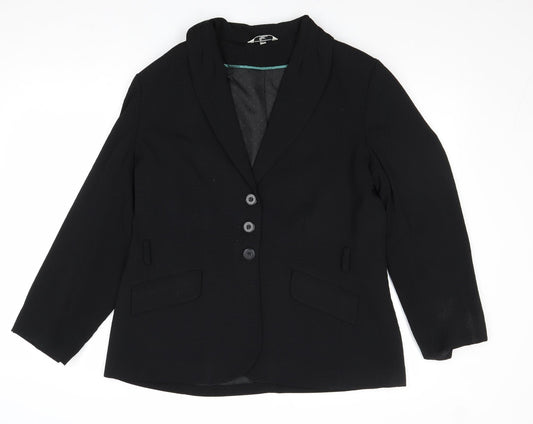 Womens UK Size 14 Klass Regular Black Blazer