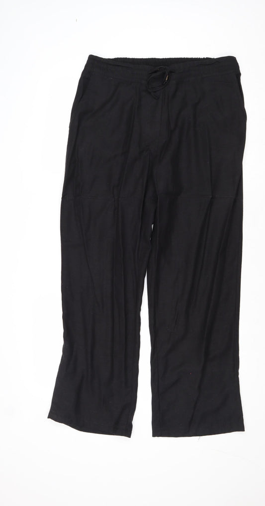 Womens UK Size 32 in Anthology Regular Fit Black Trousers