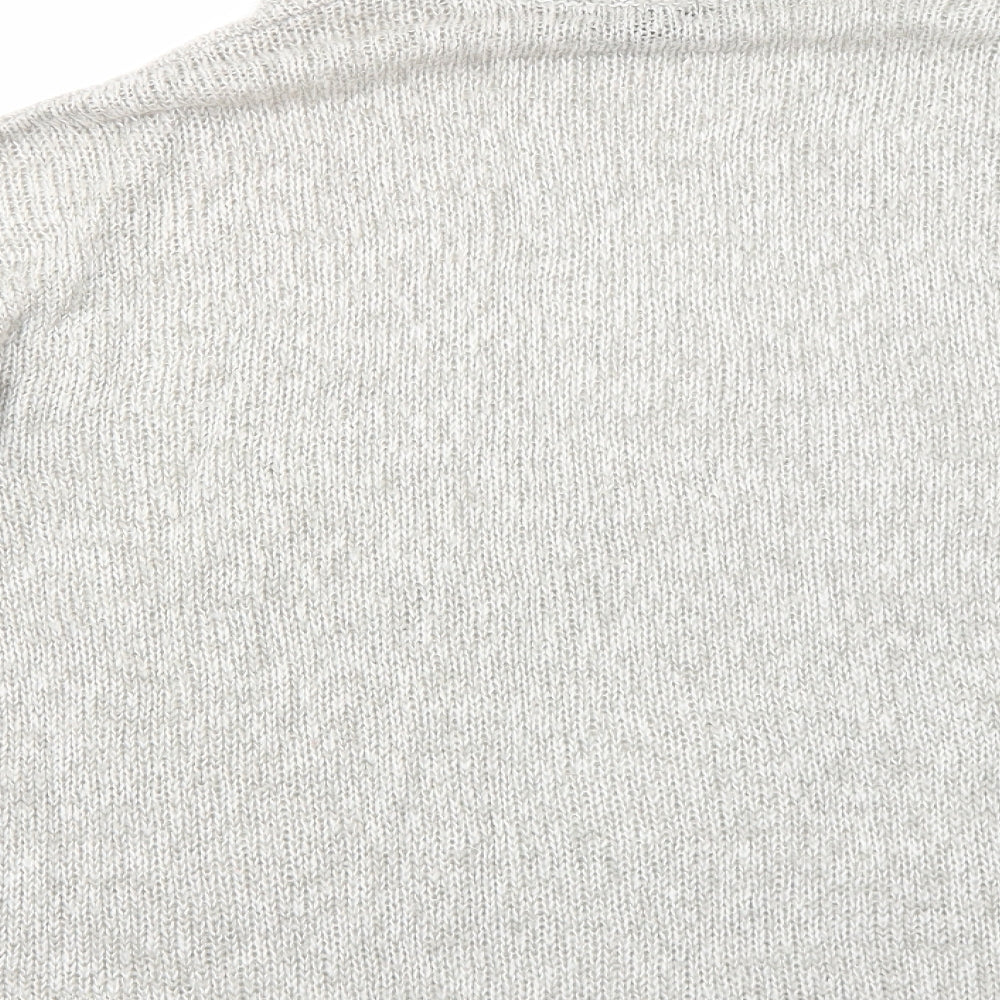 Womens UK Size L New Look Grey Pullover Jumper