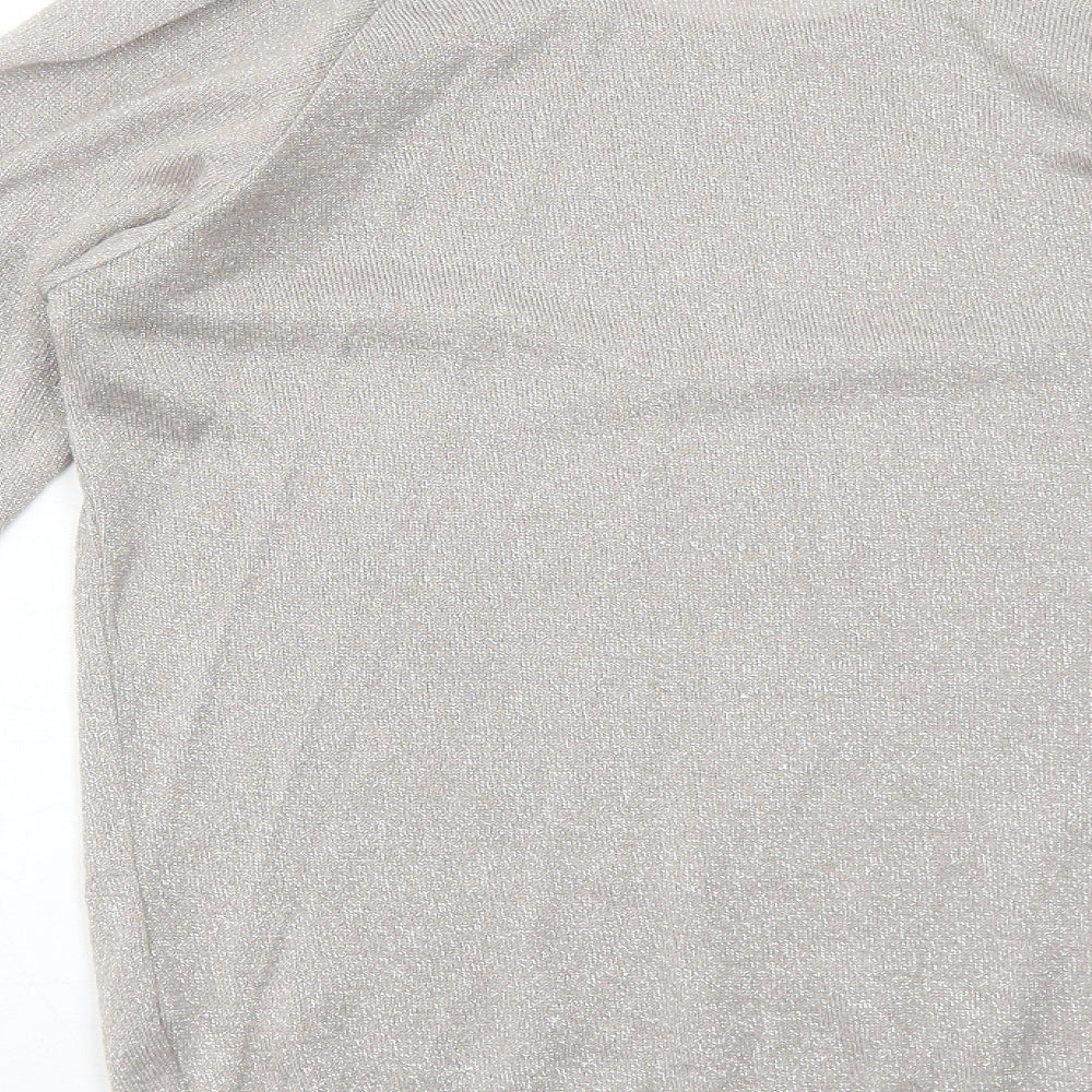 Damart Womens Beige Boat Neck Viscose Pullover Jumper Size 10