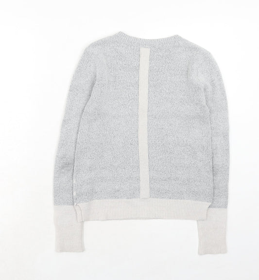 Womens UK Size XS Oasis Grey Pullover Jumper