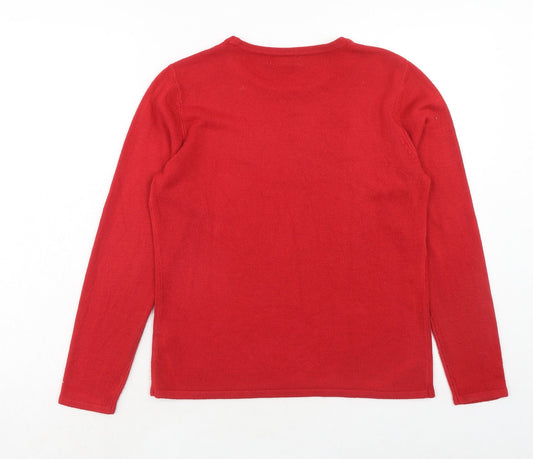 Womens UK Size S Bonmarché Red Pullover Jumper