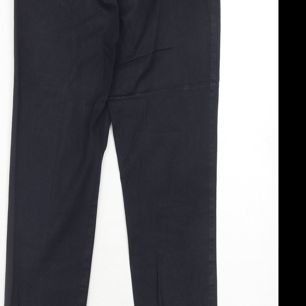 Womens UK Size 8 NEXT Regular Fit Carrot Black Trousers