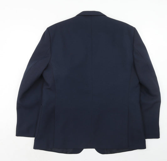 Mens UK Size 44 Greenwoods Regular Blue Suit Jacket