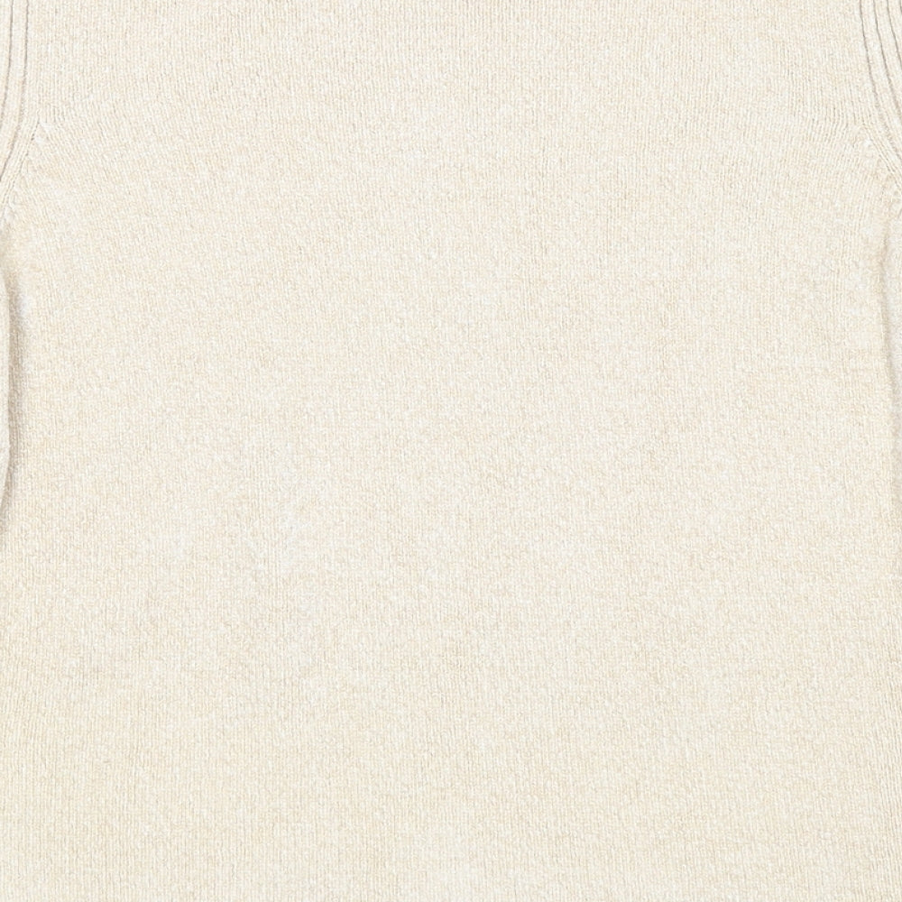 Womens UK Size 12 Marks and Spencer Beige Pullover Jumper