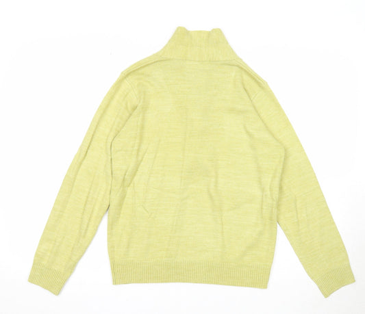 Womens UK Size 10 EWM Green Pullover Jumper