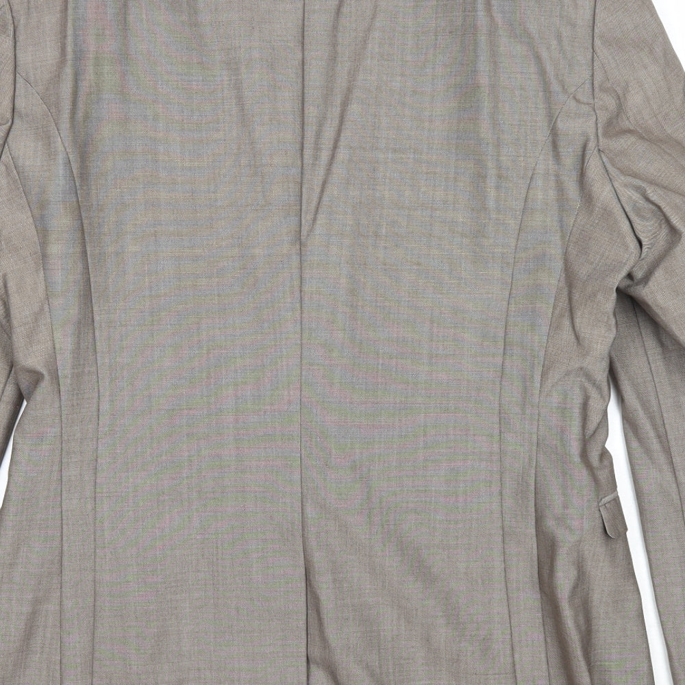 Mens UK Size 40 NEXT Regular Beige Suit Jacket