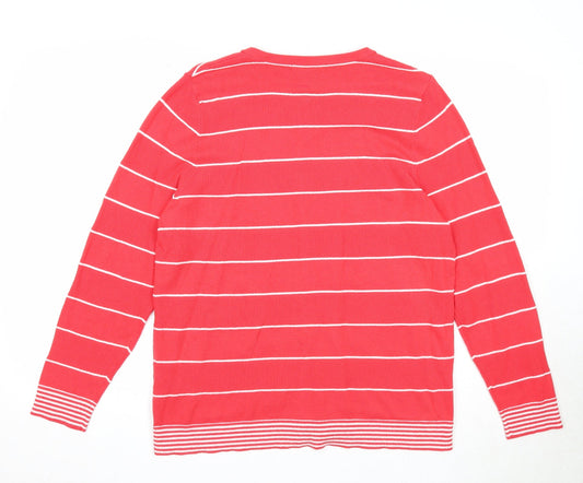 Womens UK Size M Bonmarché Red Cardigan Jumper