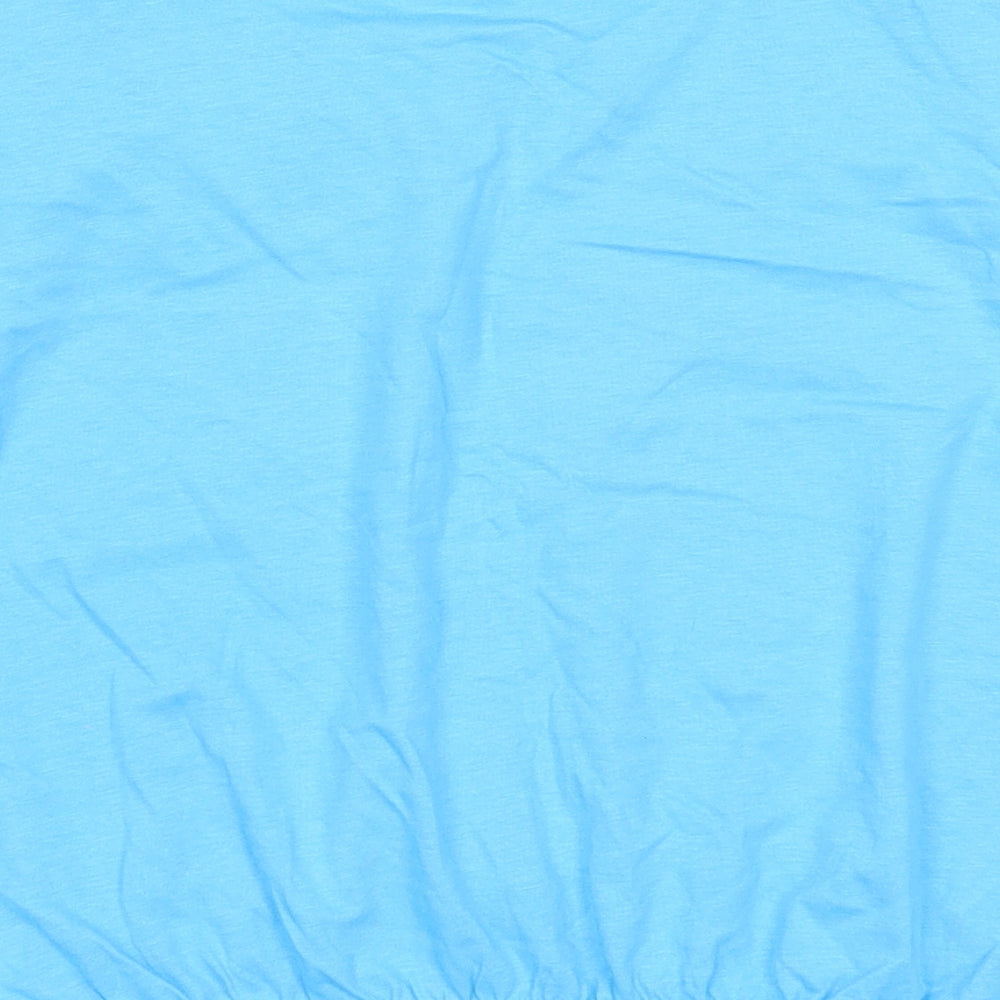 Womens UK Size M Divided by H&M Blue Basic Tank
