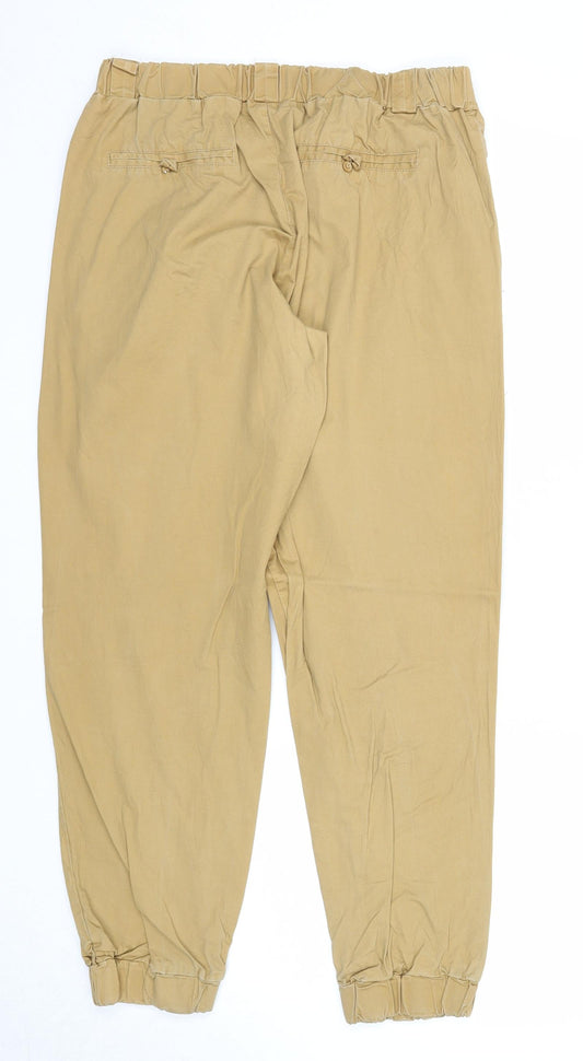 Womens UK Size XL Sinsay Regular Fit Beige Trousers